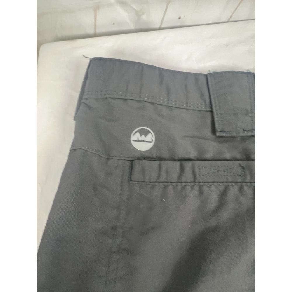 Men’s Wrangler Flat Front Zip Fly Hiking Outdoor Cargo Shorts Size 48 Dark Gray - Picture 4 of 6